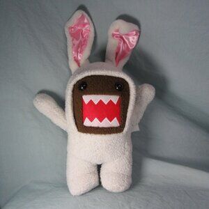 plush domo 2014 easter bunny white stuffed animal (T222)